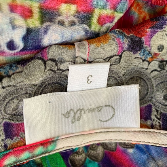 Camilla Drop Shoulder Playsuit Crystal Embellished Romper 100%silk size 3 (L) - Picture 15 of 15